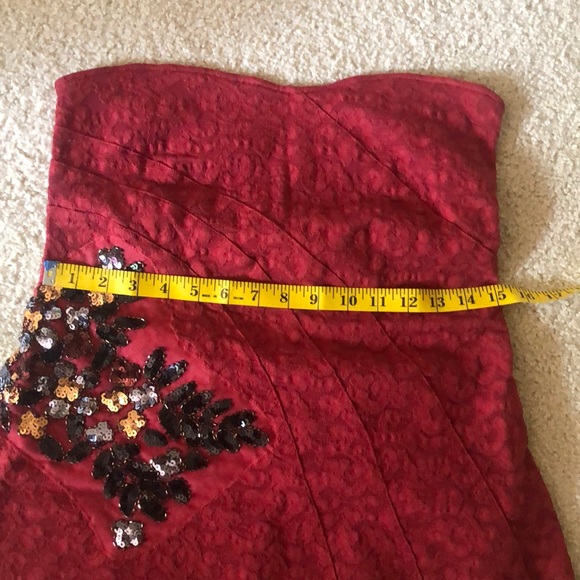 Free people lace strapless peplum top sequin - Picture 8 of 8